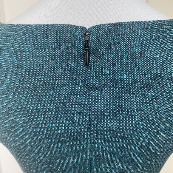 New Le Chateau Wool Blend cap sleeves Vintage Flare Dress - Picture 4 of 7